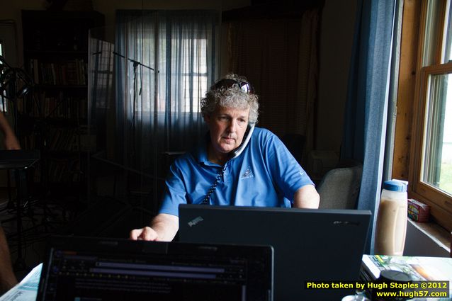Steve Hamilton, author of the upcoming novel Die A Stranger,  hard at work during a visit to Lake Street Studio