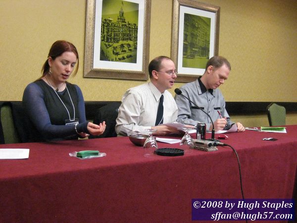 Scott Westerfeld and Justine Larbalestier, GOH are interviewed by John Scalzi, Toastmaster