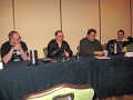 Science Fiction Gaming<br />l-r The Ferrett, John Scalzi, Tobias Buckell, Karl Schroeder