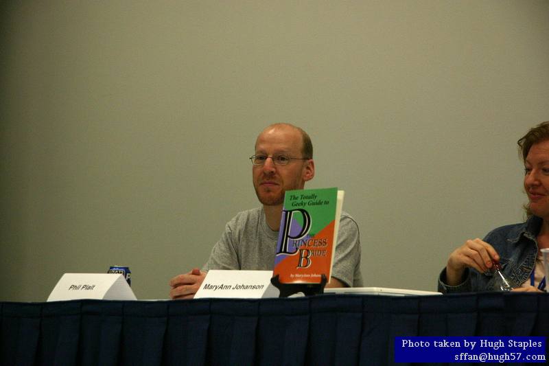 Cory Doctorow, Patrick and Teresa Nielsen Hayden, Kevin Drum, Mary Johansen and Phil Plait<br />at Panel "Bloggers As Public Intellectuals"