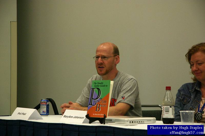 Cory Doctorow, Patrick and Teresa Nielsen Hayden, Kevin Drum, Mary Johansen and Phil Plait<br />at Panel "Bloggers As Public Intellectuals"