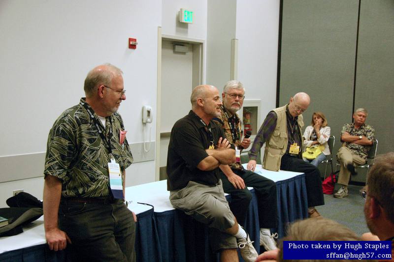 "The Killer B's and a V" (Greg Benford, Greg Bear, David Brin and Vernor Vinge)