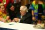 Ray Bradbury signs autographs