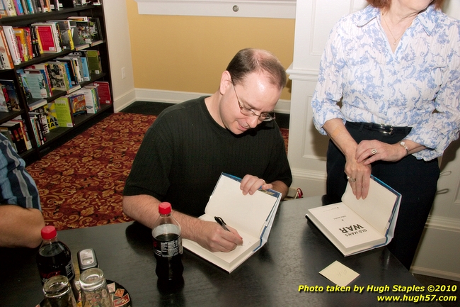 John Scalzi, author of Zo's Tale,<br />and Tobias Buckell, author of Sly Mongoose,<br />at Books & Co. to sign their latest books.