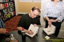 John Scalzi, author of Zo's Tale,<br />and Tobias Buckell, author of Sly Mongoose,<br />at Books & Co. to sign their latest books.