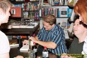 John Scalzi, author of Zo's Tale,<br />and Tobias Buckell, author of Sly Mongoose,<br />at Books & Co. to sign their latest books.