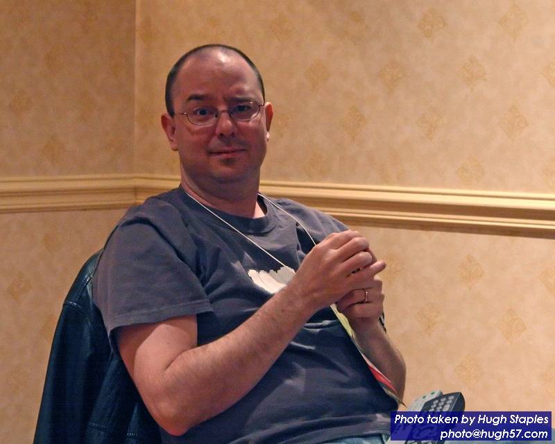 John Scalzi and Nick Sagan heckle<br />Starship Troopers (the movie, NOT the book) MST3K-style