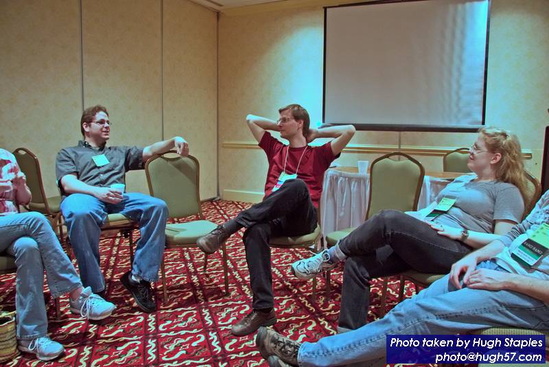 Author Social: Tobias Buckell, Karl Schroeder<br />and Sarah Monette