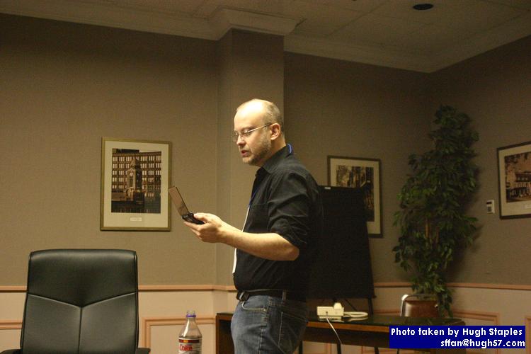 Rob reads an excerpt from his novel-in-progress "Rollback"