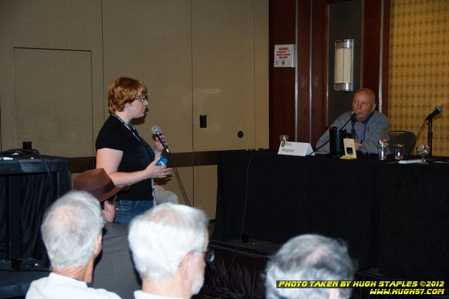 Story Musgrave Leads a panel on Asteroid mining with several panelists joining from DragonCon in Atlanta via Skype
