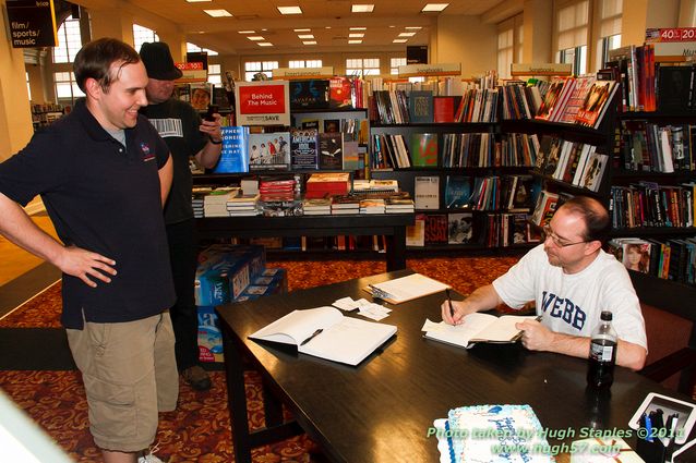 John Scalzi signs Fuzzy Nation