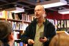 Rob Sawyer performs a passage from his new novel, MINDSCAN, before a small, but loyal and attentive crowd of about 15 people.