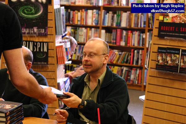 and, of course, time to get hand cramps from signing all the books. :)