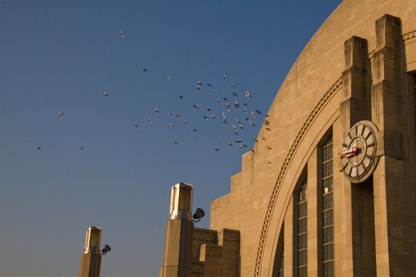 Cincinnati's Historic Museum Center at Union Terminal,\nsite of  foriegn policy speech by\nSen. Joseph Biden (D-Del), Democratic Candidate for Vice President