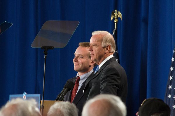 Democratic vice presidential candidate Joe Biden\nwas introduced by Tony Fischer, an Army veteran from Mount Lookout.