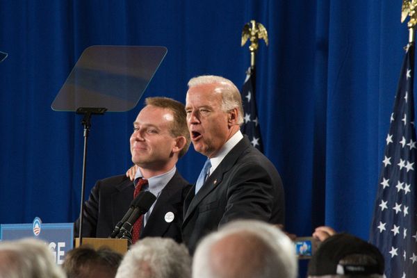 Democratic vice presidential candidate Joe Biden\nwas introduced by Tony Fischer, an Army veteran from Mount Lookout.