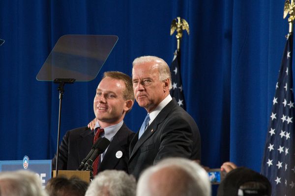 Democratic vice presidential candidate Joe Biden\nwas introduced by Tony Fischer, an Army veteran from Mount Lookout.