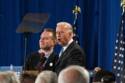 Democratic vice presidential candidate Joe Biden\nwas introduced by Tony Fischer, an Army veteran from Mount Lookout.