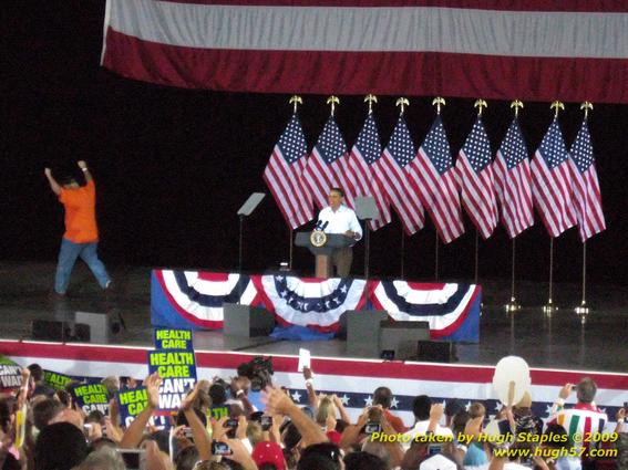 President Barack H. Obama addresses Cincinnati AFL-CIO annual Labor Day Picnic\non the topics of Jobs and Health Care Reform.