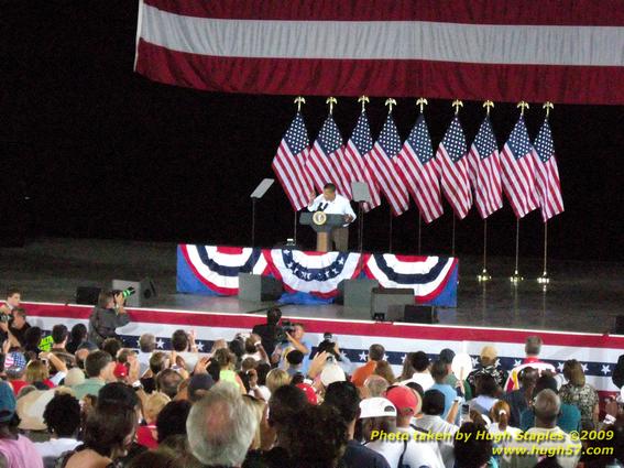 President Barack H. Obama addresses Cincinnati AFL-CIO annual Labor Day Picnic\non the topics of Jobs and Health Care Reform.