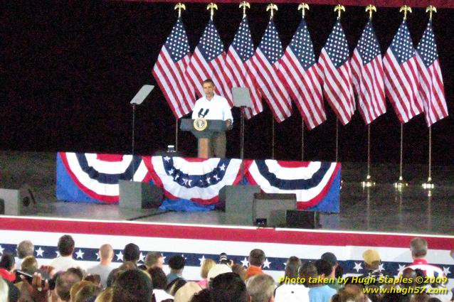 President Barack H. Obama addresses Cincinnati AFL-CIO annual Labor Day Picnic\non the topics of Jobs and Health Care Reform.