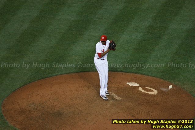 Aroldis Chapman, aka The Cuban Missile, on for the save and 3 of the 12 strikeouts.
