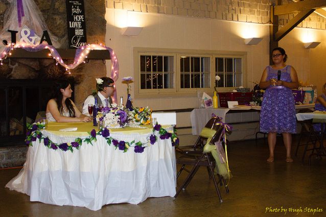 Wedding reception at Pattison Lodge