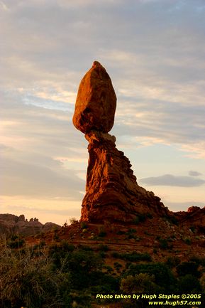 Sunrise at Arches National Park near Moab, UT - June 22, 2005