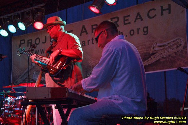 A nice, cool August Night with the CCM High School Jazz Combo, Swagg and the main event, fo/mo/deep