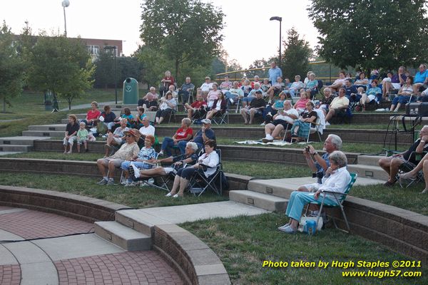 The great weather continues for a concert by the Bacchanal Steel Band