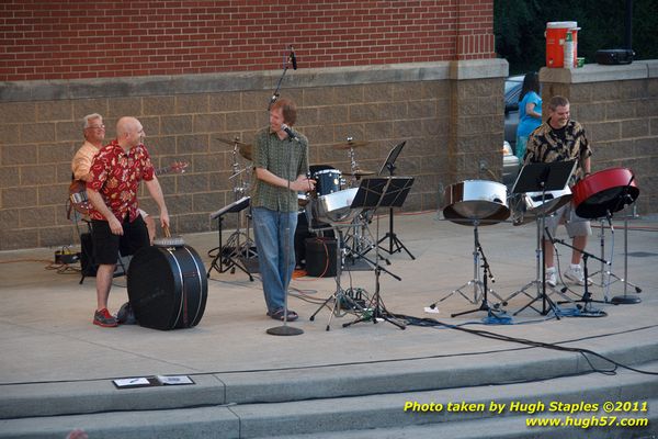 The great weather continues for a concert by the Bacchanal Steel Band