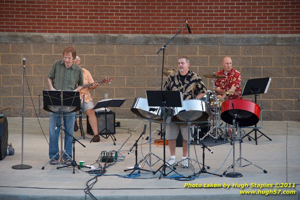 The great weather continues for a concert by the Bacchanal Steel Band