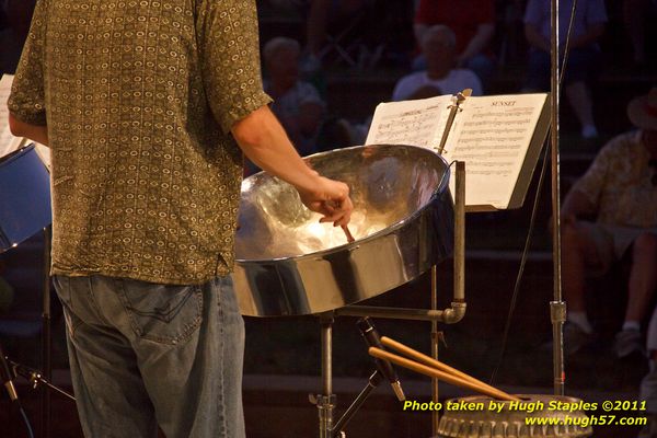 The great weather continues for a concert by the Bacchanal Steel Band