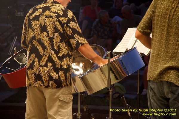 The great weather continues for a concert by the Bacchanal Steel Band