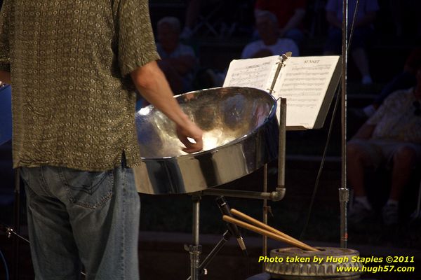 The great weather continues for a concert by the Bacchanal Steel Band