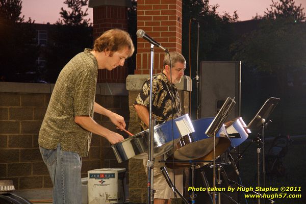 The great weather continues for a concert by the Bacchanal Steel Band