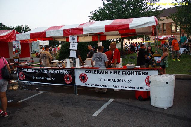 A nice, warm August night for A Taste of Colerain with a concert by Bad Habit, complete with fireworks!