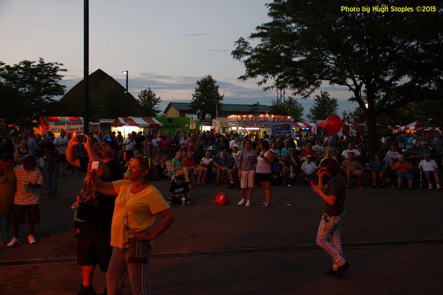 A nice, warm August night for A Taste of Colerain with a concert by Bad Habit, complete with fireworks!