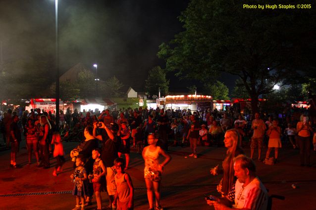 A nice, warm August night for A Taste of Colerain with a concert by Bad Habit, complete with fireworks!