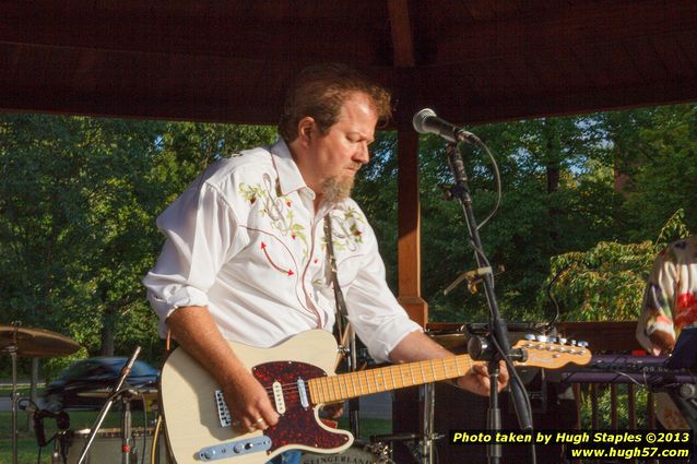 Tex Schramm & The Radio King Cowboys, a country band, perform on a downright chilly (for August), but otherwise beautiful night at Greenhills Concert on the Commons