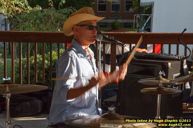 Tex Schramm & The Radio King Cowboys, a country band, perform on a downright chilly (for August), but otherwise beautiful night at Greenhills Concert on the Commons