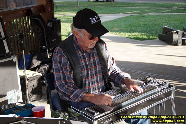 Tex Schramm & The Radio King Cowboys, a country band, perform on a downright chilly (for August), but otherwise beautiful night at Greenhills Concert on the Commons