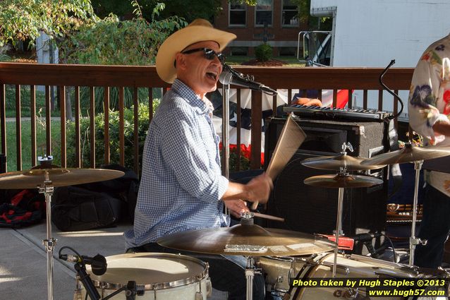 Tex Schramm & The Radio King Cowboys, a country band, perform on a downright chilly (for August), but otherwise beautiful night at Greenhills Concert on the Commons