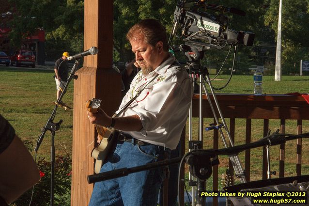 Tex Schramm & The Radio King Cowboys, a country band, perform on a downright chilly (for August), but otherwise beautiful night at Greenhills Concert on the Commons