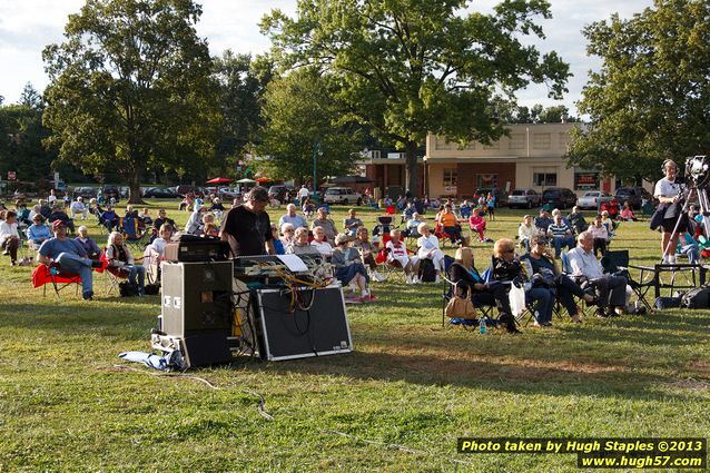 Tex Schramm & The Radio King Cowboys, a country band, perform on a downright chilly (for August), but otherwise beautiful night at Greenhills Concert on the Commons