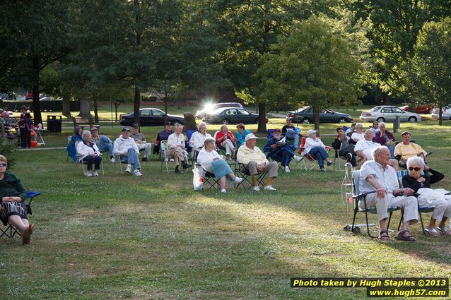 Tex Schramm & The Radio King Cowboys, a country band, perform on a downright chilly (for August), but otherwise beautiful night at Greenhills Concert on the Commons