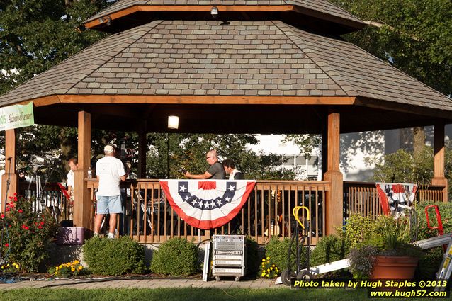 Tex Schramm & The Radio King Cowboys, a country band, perform on a downright chilly (for August), but otherwise beautiful night at Greenhills Concert on the Commons