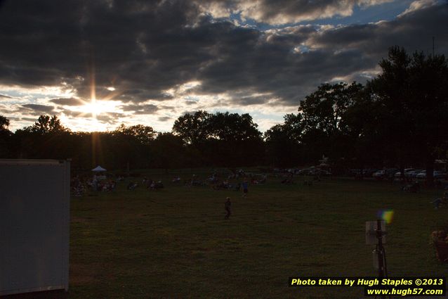 Tex Schramm & The Radio King Cowboys, a country band, perform on a downright chilly (for August), but otherwise beautiful night at Greenhills Concert on the Commons