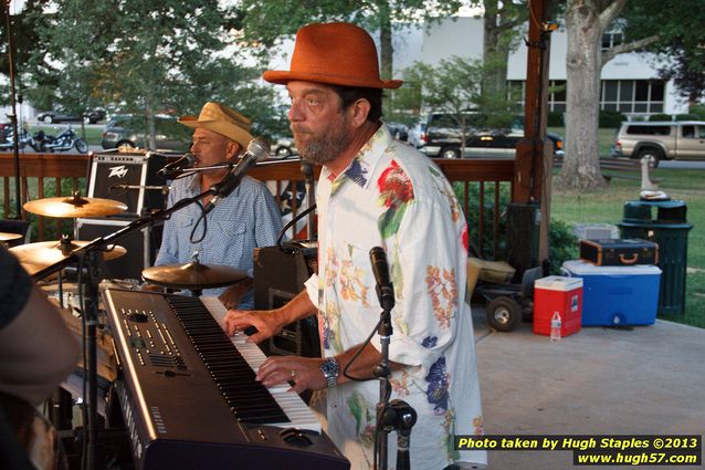 Tex Schramm & The Radio King Cowboys, a country band, perform on a downright chilly (for August), but otherwise beautiful night at Greenhills Concert on the Commons