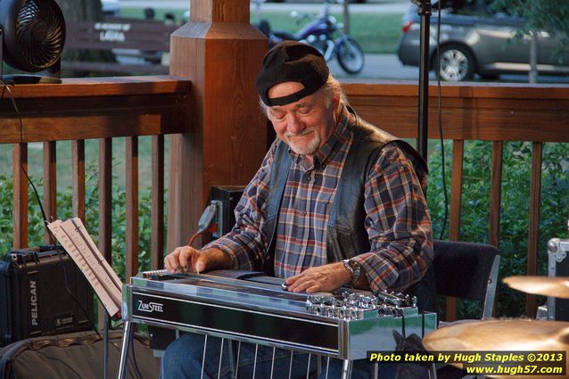 Tex Schramm & The Radio King Cowboys, a country band, perform on a downright chilly (for August), but otherwise beautiful night at Greenhills Concert on the Commons